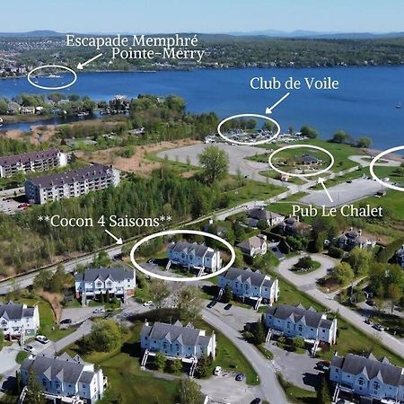 *Nouveauté* Foyer au bois, Plage, Montagne et + Magog Extérieur photo