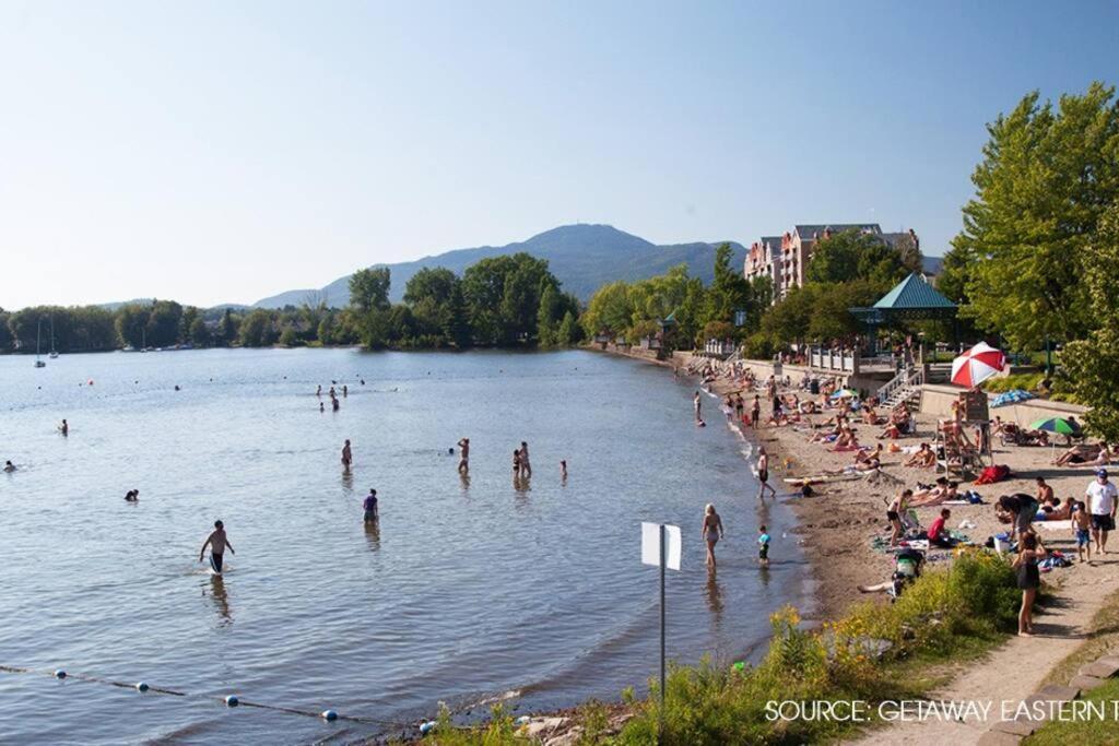 *Nouveauté* Foyer au bois, Plage, Montagne et + Magog Extérieur photo